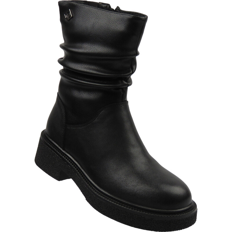 Stylové, zateplené dámské kotníkové boty Cambell 25-60316, černé 110637530