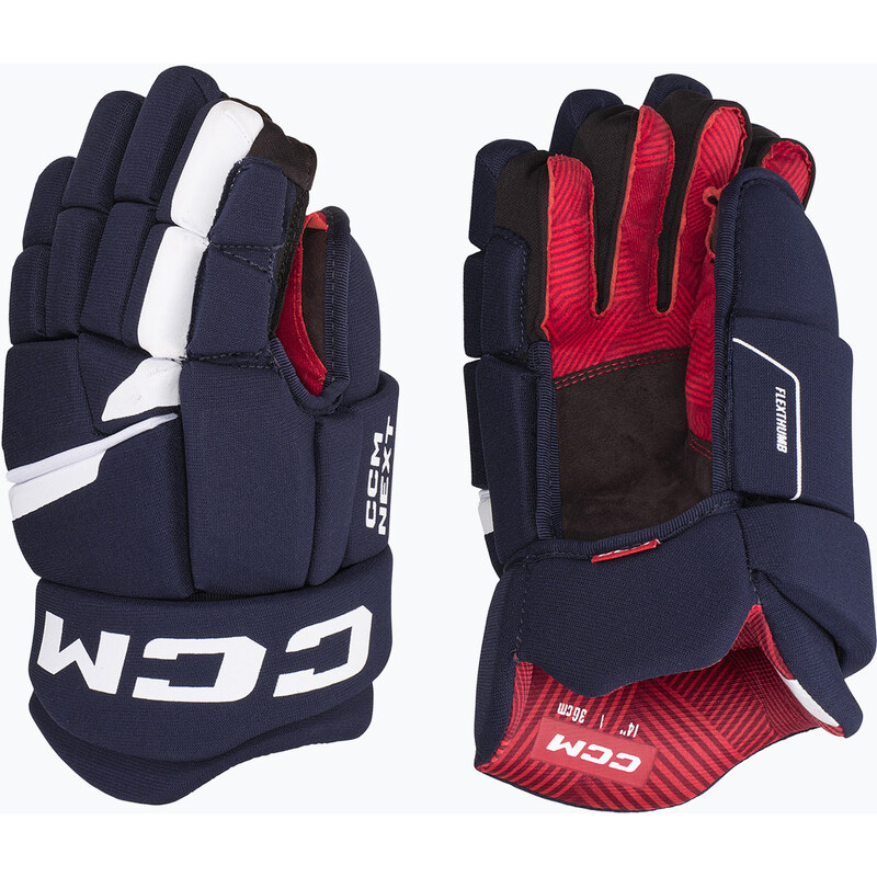 Hokejové rukavice CCM Next SR navy/white
