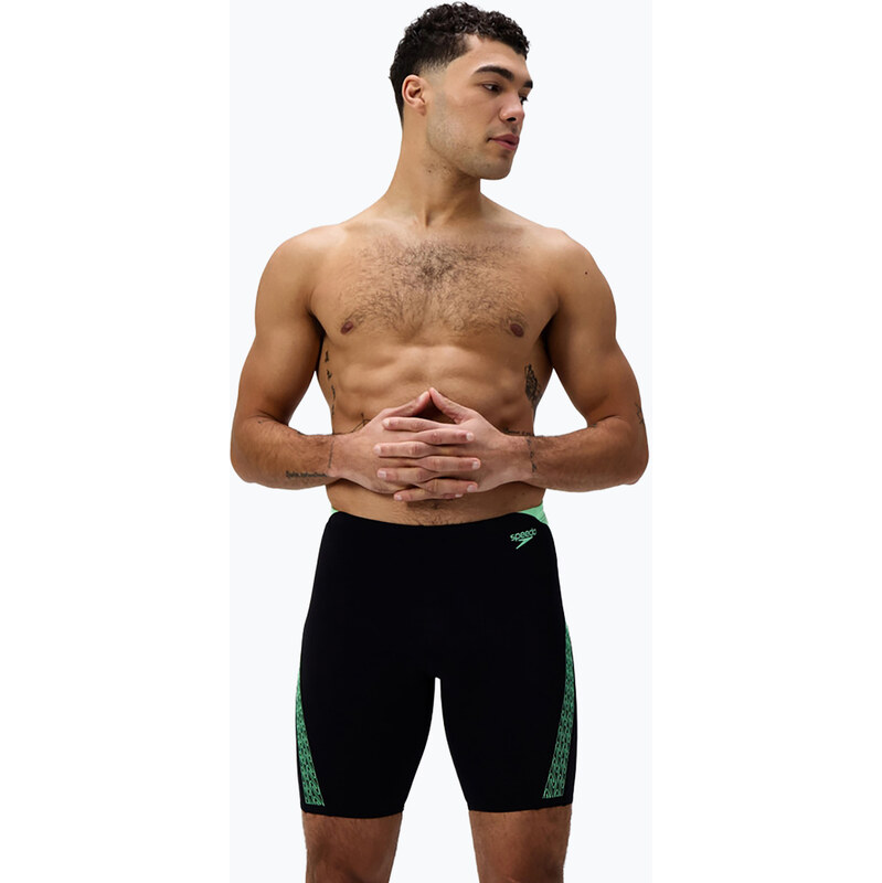 Pánské plavecké jammery Speedo Hyper Boom Splice black/alfalfa