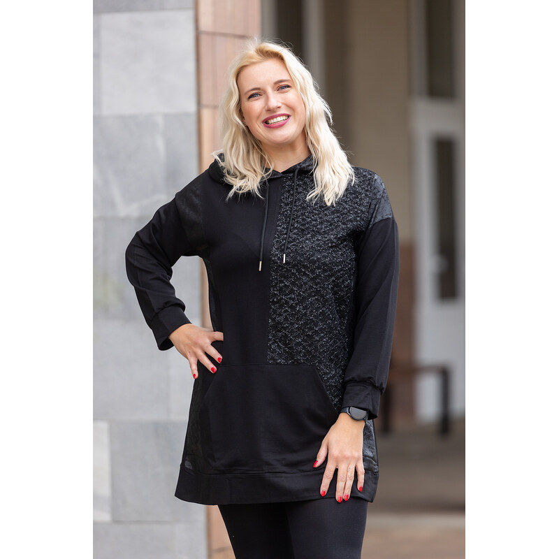 Wear oN COLLECTION Tunika JOHY [53615] Barva: Černá, Velikost: M 109528947