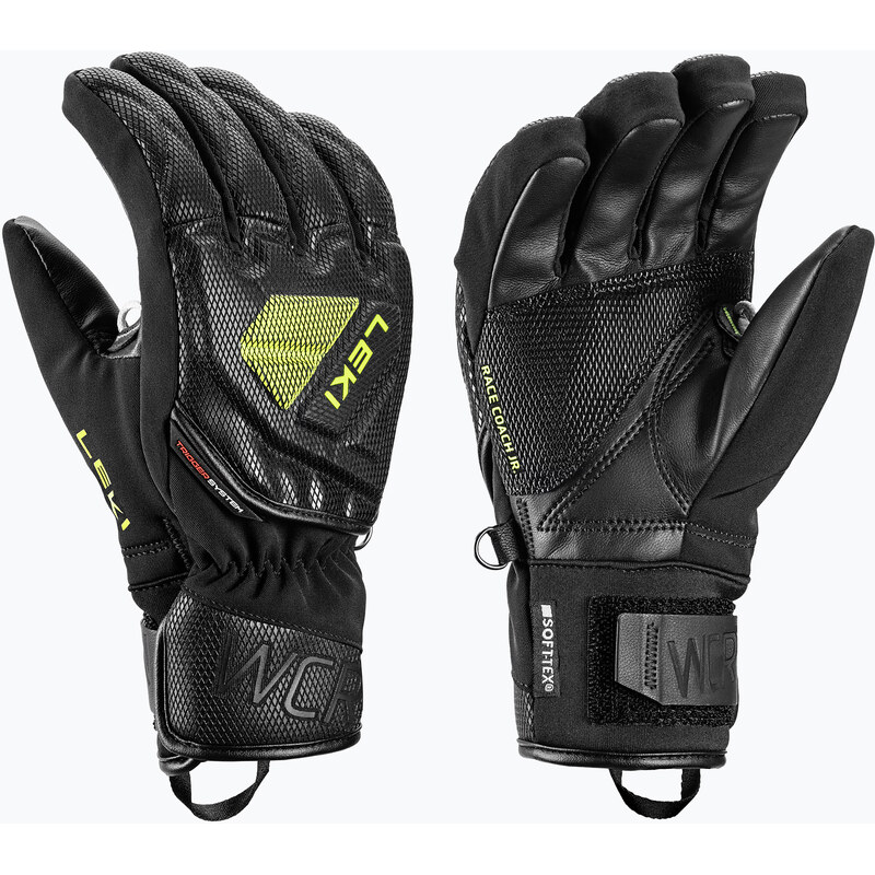 Dětské lyžařské rukavice LEKI WCR C-Tech 3D Junior black/ice