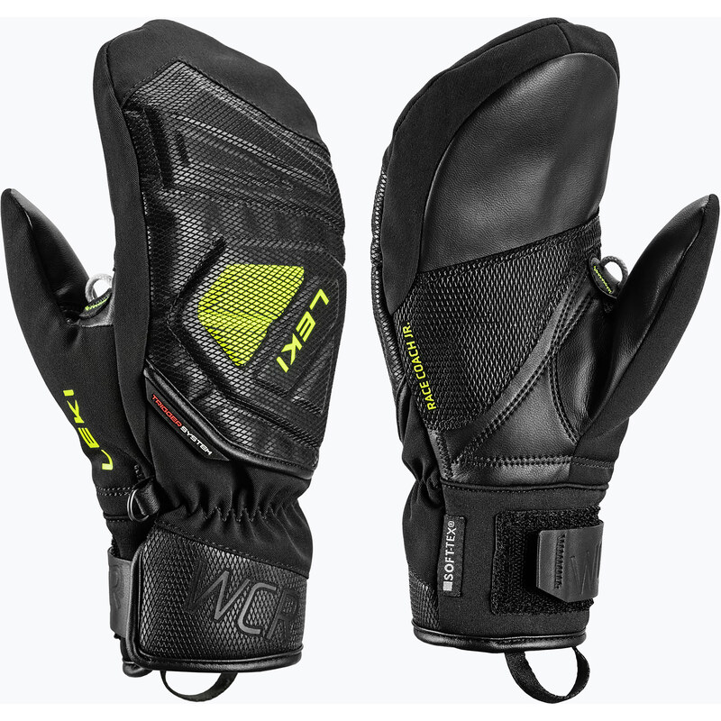 Dětské lyžařské rukavice LEKI WCR C-Tech 3D Junior Mitt black