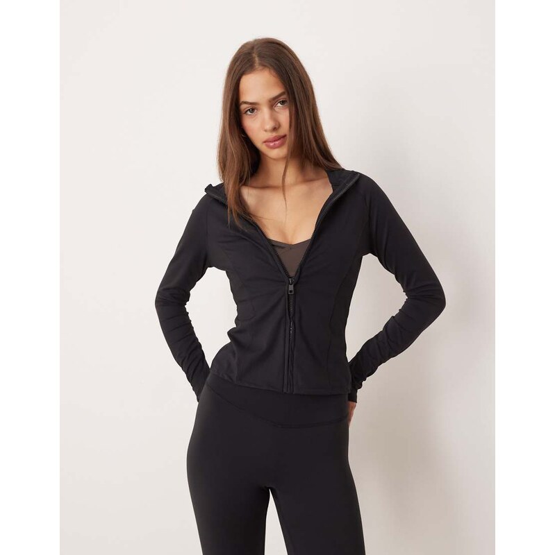 Gina Tricot mix and match yoga sports seamless zip up jacket in