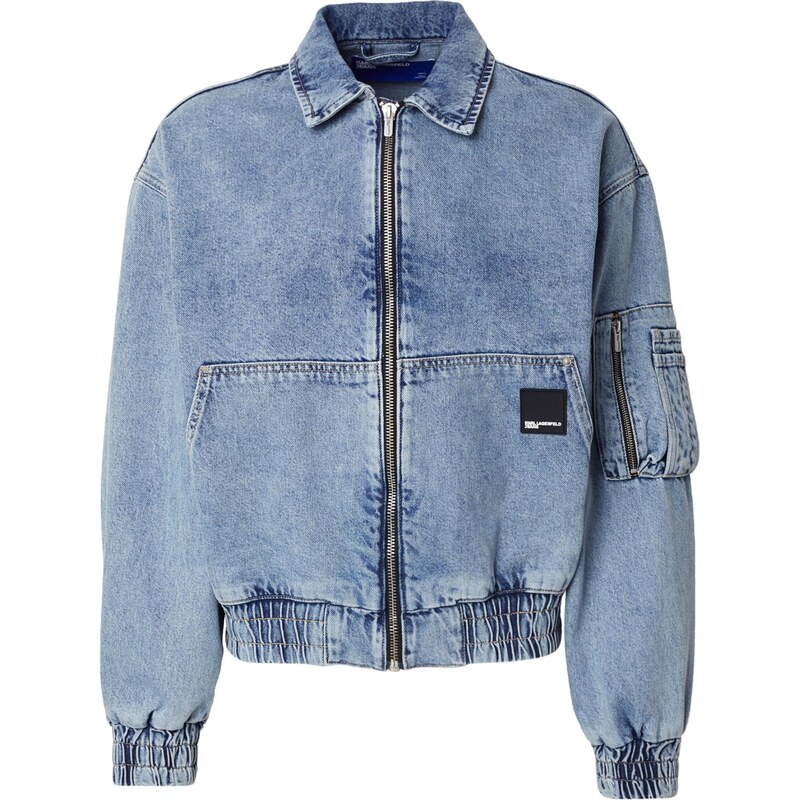 KARL LAGERFELD JEANS Přechodná bunda modrá džínovina