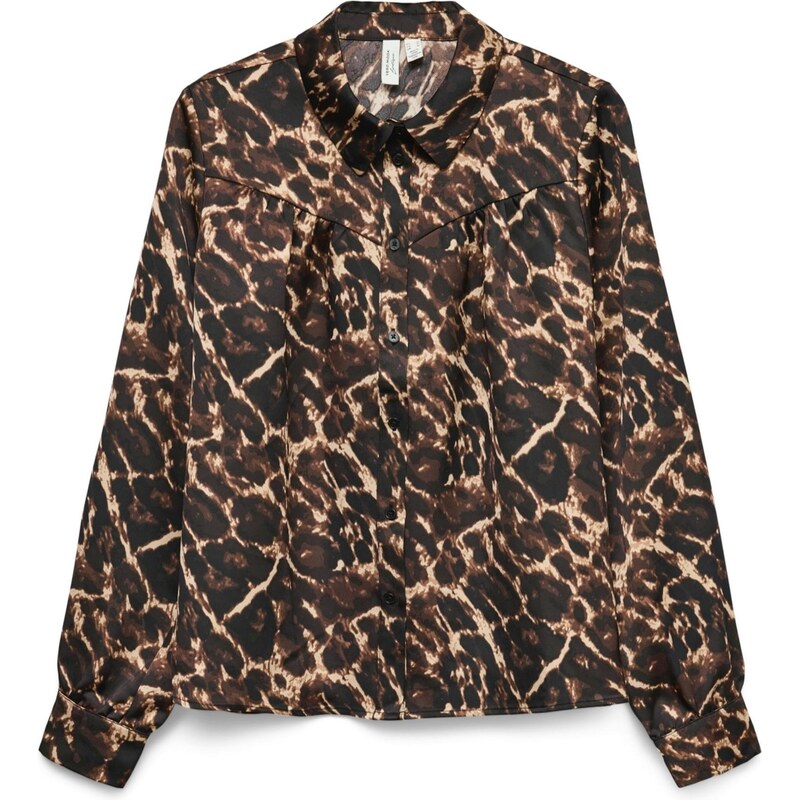VERO MODA Halenka VMHuxley světle béžová / světle hnědá / černá