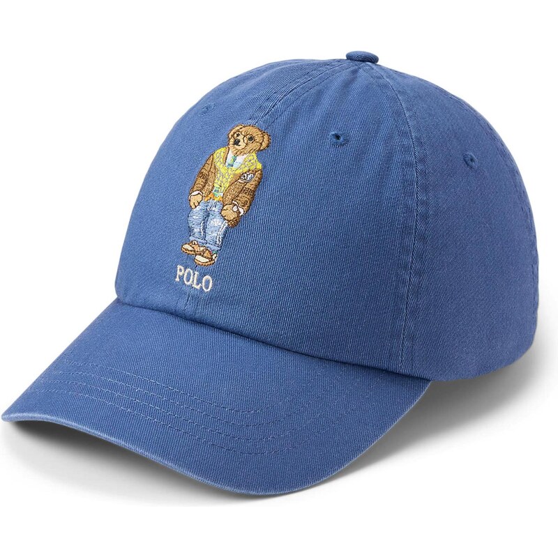 Polo Ralph Lauren Kšiltovka královská modrá / hnědá / žlutá / bílá 109539218