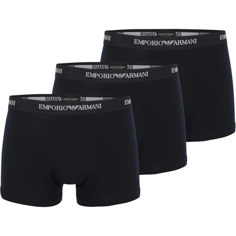 Emporio Armani Boxerky marine modrá / bílá
