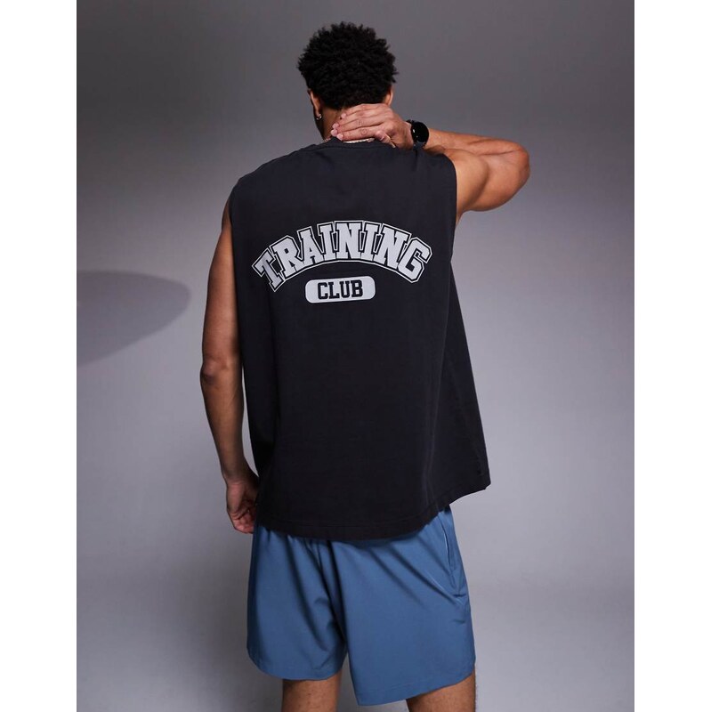 4505 back print oversized heavyweight cotton training tank with