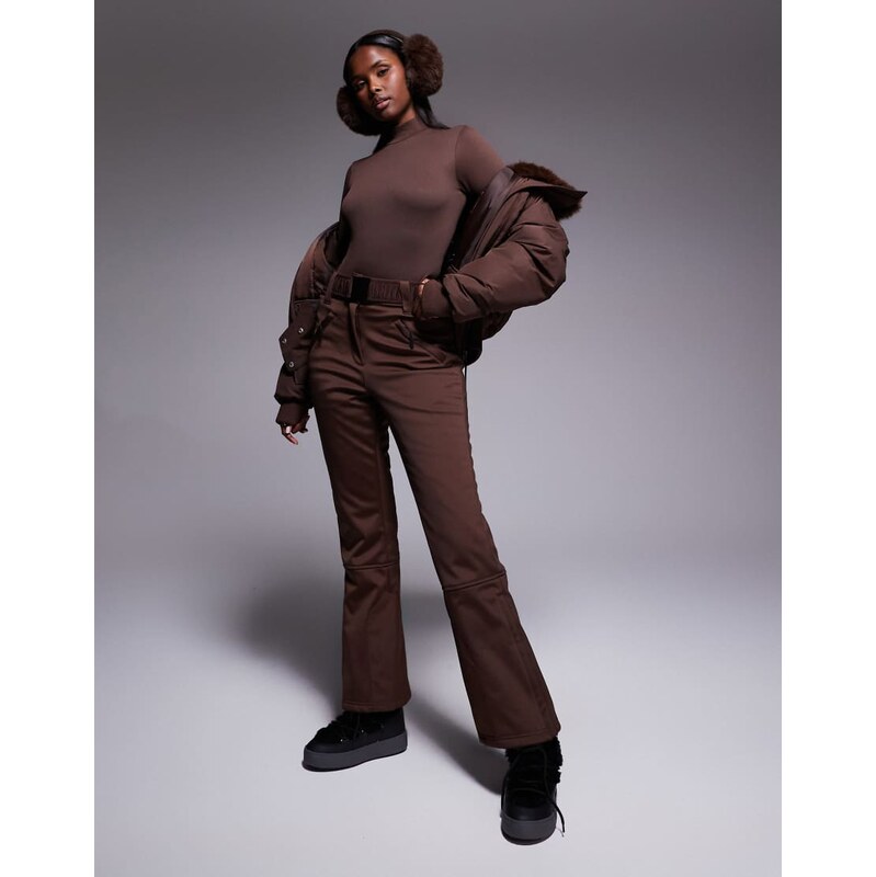 ASOS 4505 Ski & Snow ASOS 4505 Ski soft shell straight leg belted ski 109564341
