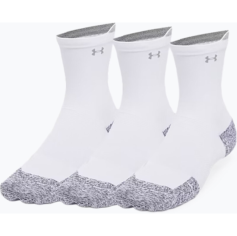 Ponožky Under Armour Velociti Run Cushion 3 páry white/white