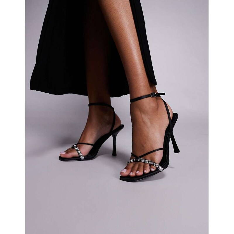 SIMMI Shoes Simmi London Sebelle embellished heeled sandals in black 115515346
