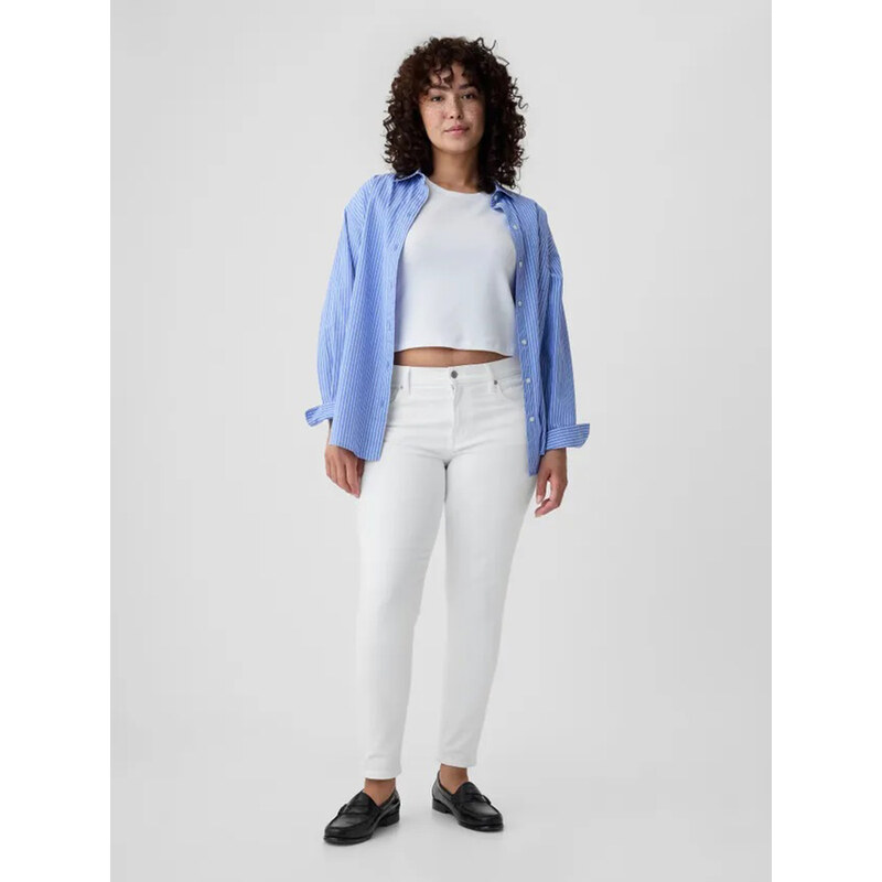 Džíny pro ženy GAP skinny Mid Rise True 570471-00