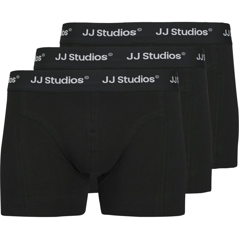 JACK & JONES Boxerky JACSOHO černá / bílá