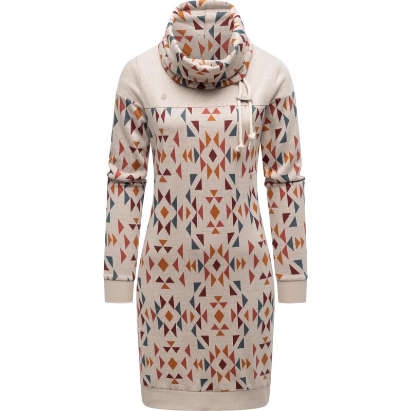 Ragwear Šaty Chlloe Aztec režná / petrolejová / oranžová / bordó