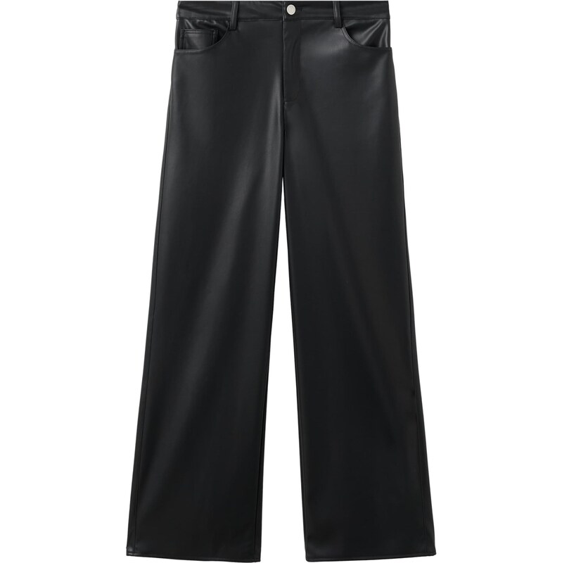 MANGO TEEN Kalhoty Fivepu černá