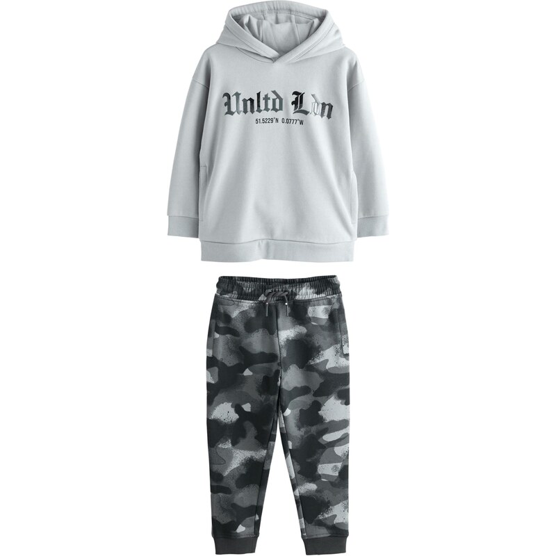 Next Joggingová souprava šedá / antracitová / světle šedá /
