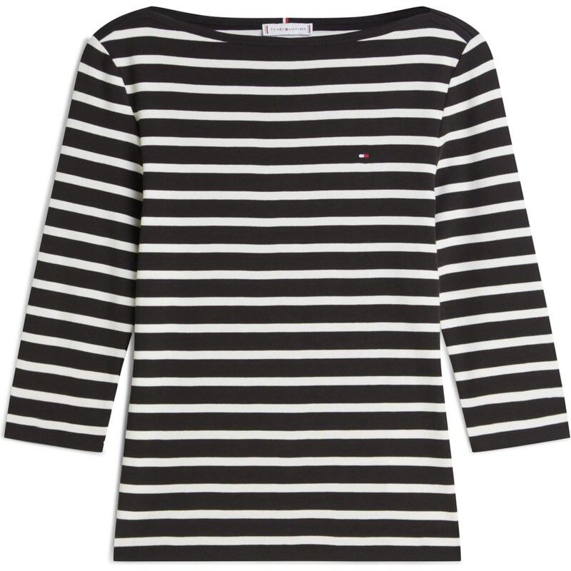 TOMMY HILFIGER Tričko 'NEW CODY' černá / bílá
