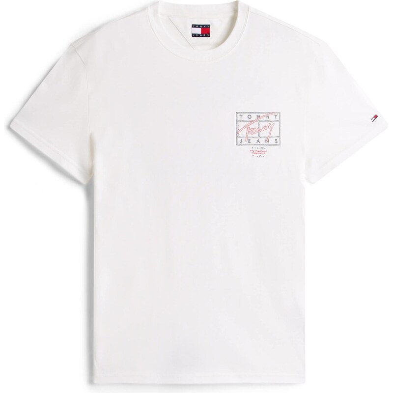 Tommy Jeans Tričko námořnická modř / červená / bílá