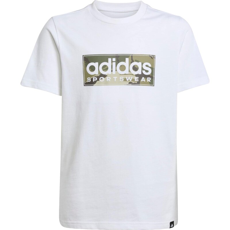 ADIDAS SPORTSWEAR Funkční tričko zelená / khaki / bílá