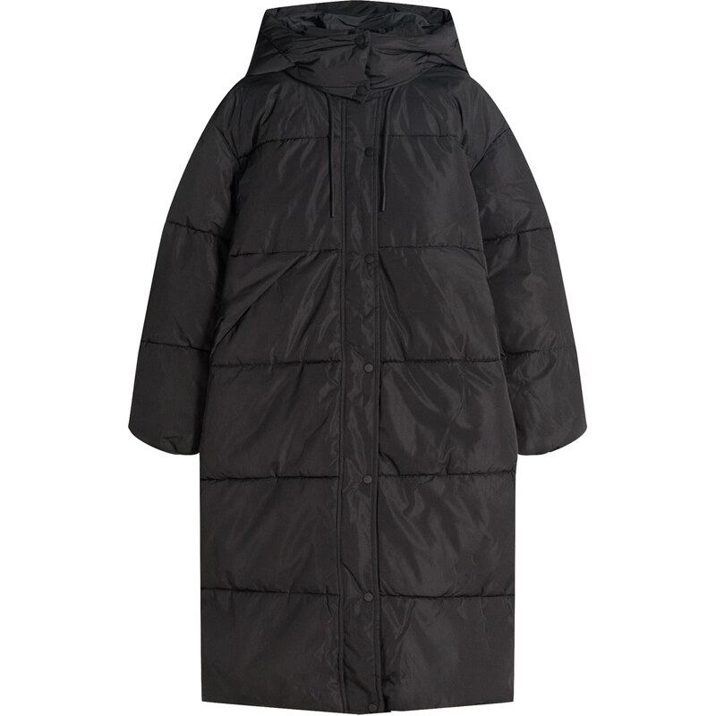 Bershka Zimní kabát černá 109570241