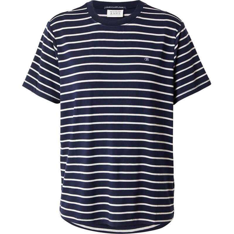 SCOTCH & SODA Tričko námořnická modř / bílá