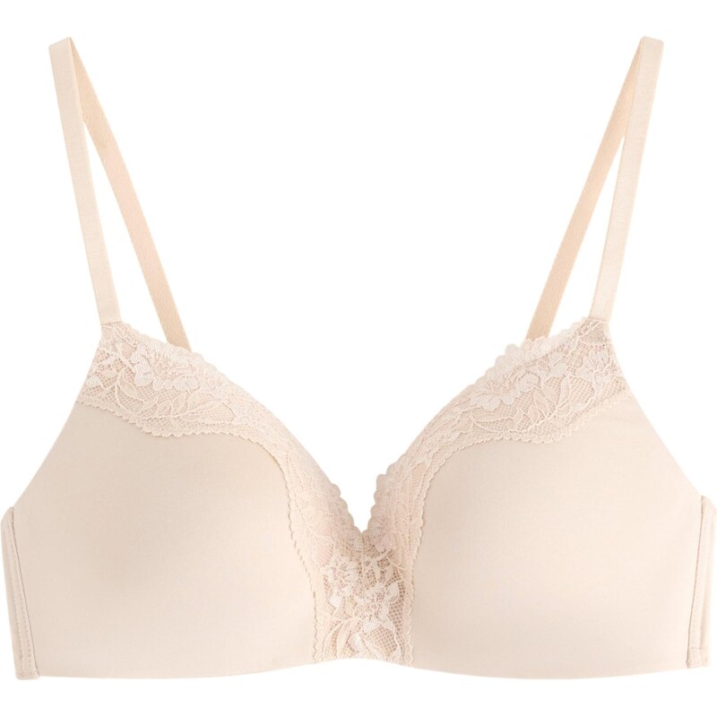 Lindex Podprsenka Flora světle béžová