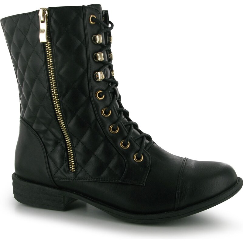 Miso Military Quilted Boots dětskés Black