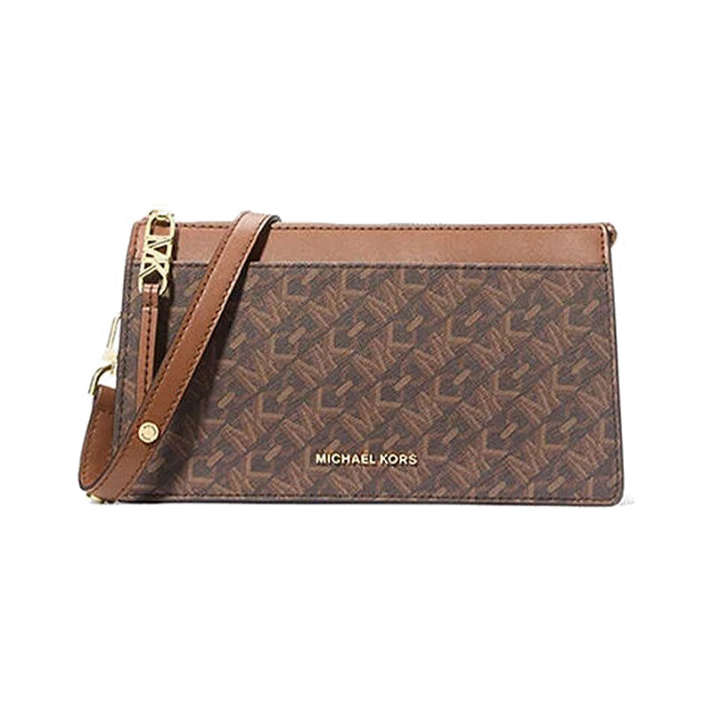 Michael Kors Empire xbody kabelka logo hnědá