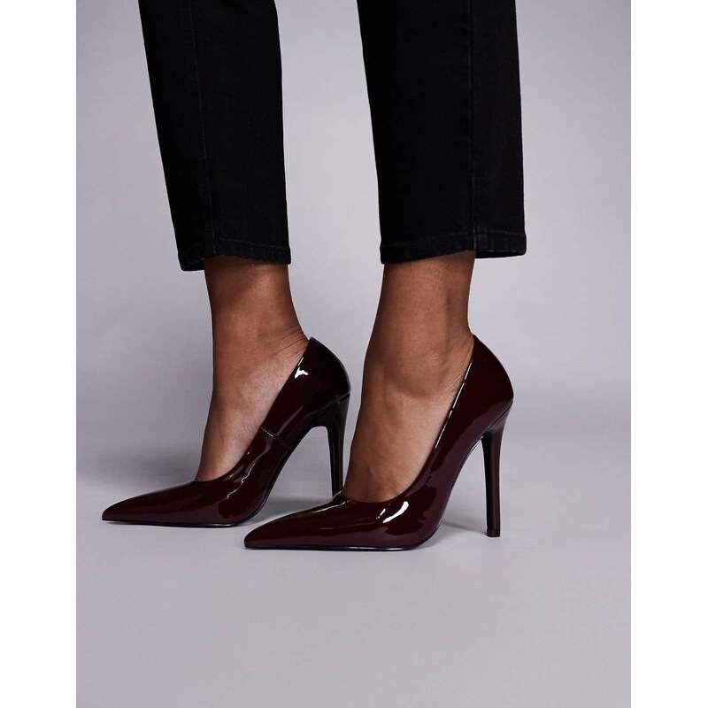 SIMMI Shoes Simmi London Alez heeled stiletto pumps in burgundy