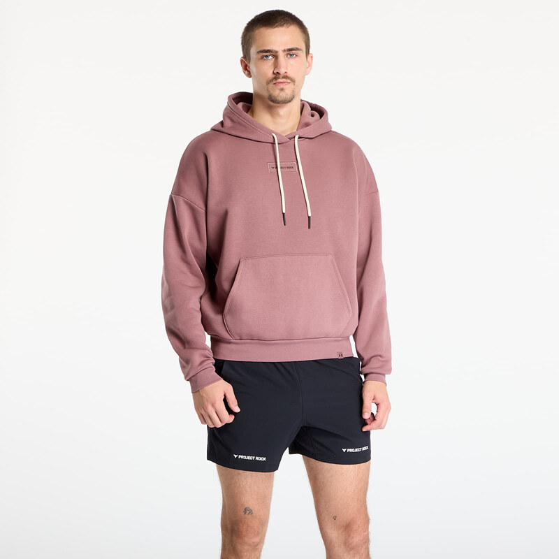 Mikina Under Armour Project Rock Icon Hoodie Maroon M