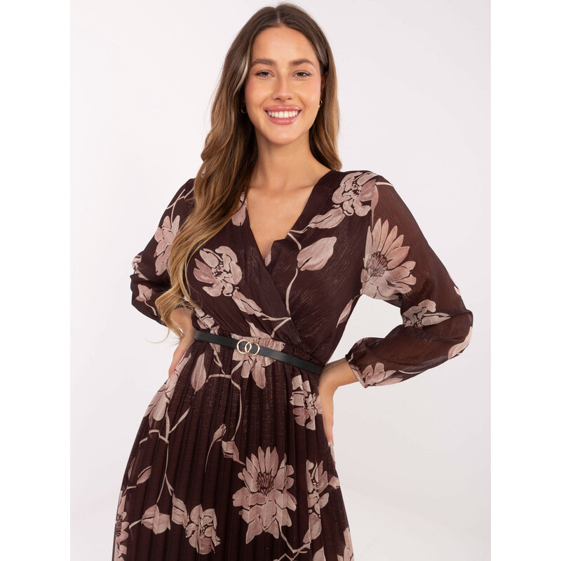 Italy Moda Dress-IT-SK-10536.18P-brown