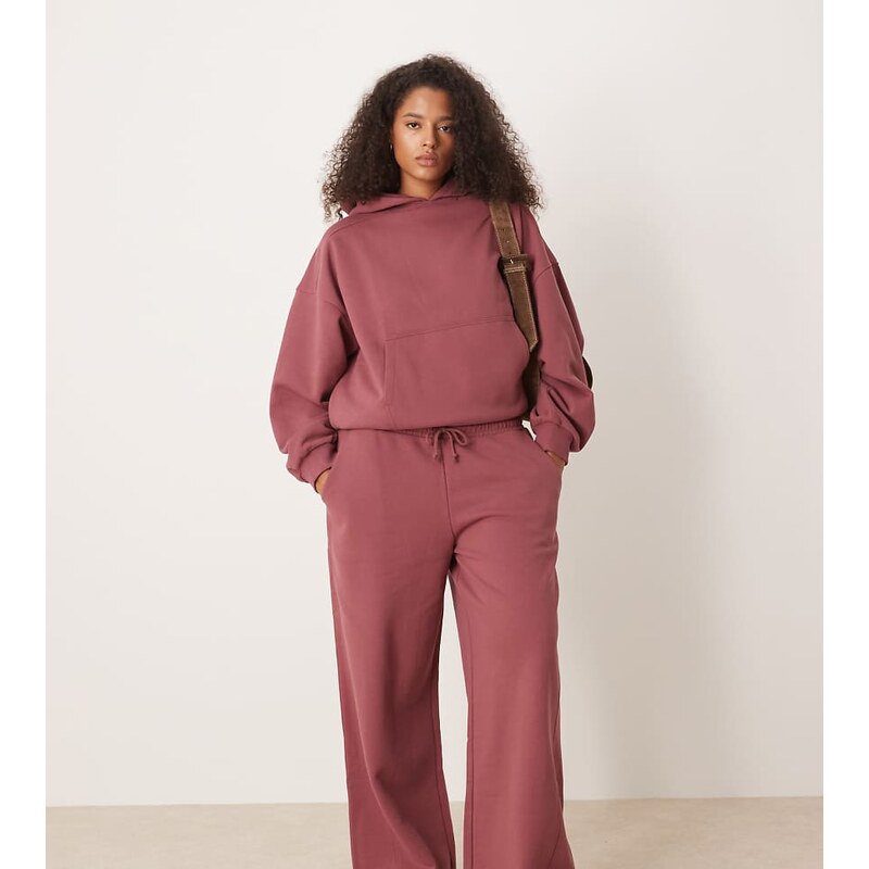 ASOS Curve ASOS DESIGN Curve premium 500gsm seamed wide leg