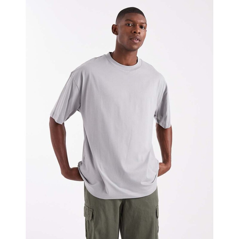 ASOS DESIGN Essentials oversized t-shirt in grey