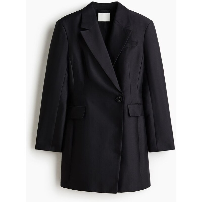 H&M - Dvouřadové šaty sako - černá 109586147