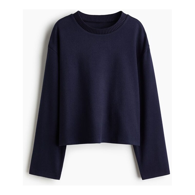 H&M - Oversized mikina - Námořnická Modř