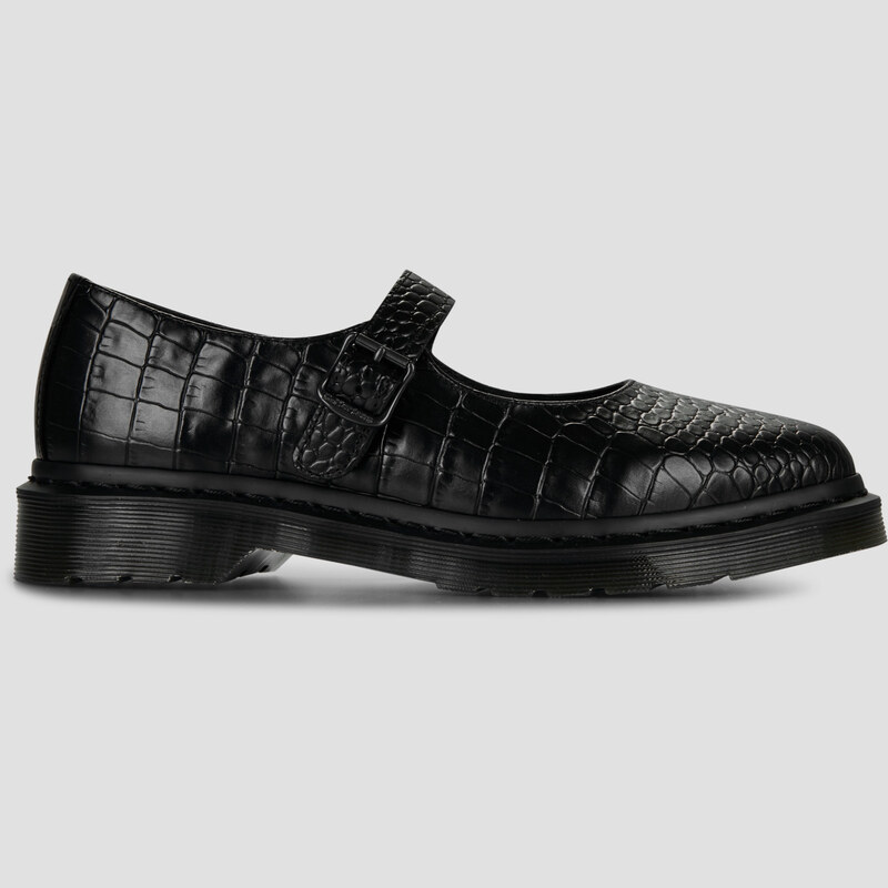 Dr. Martens Baleríny Elphie MJ Mary Jane Shoe Black New Vibrance