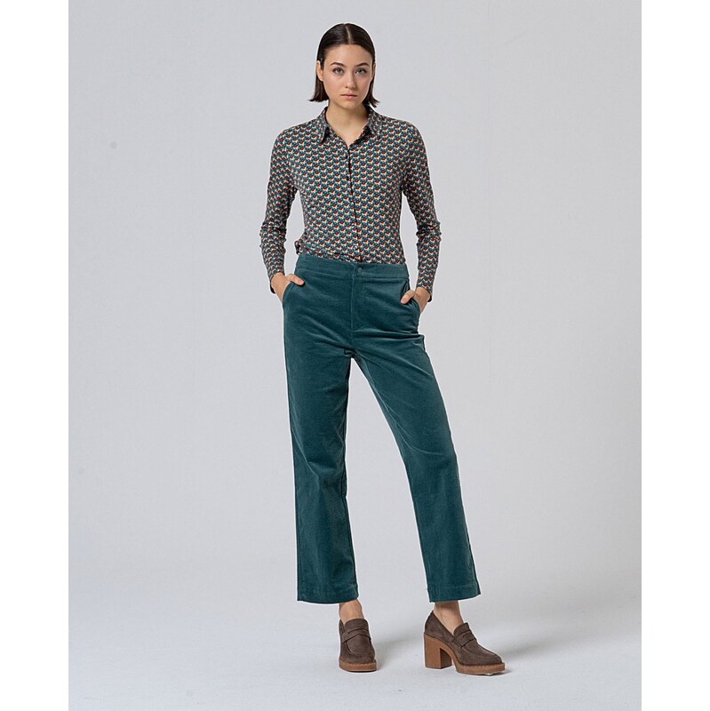 Surkana 555LIYU526 Dámské kalhoty 58 steel blue