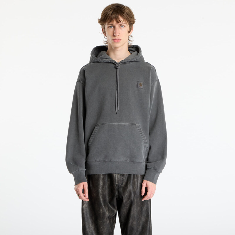 Mikina Carhartt WIP Hooded Vista Sweat UNISEX Black Garment Dyed