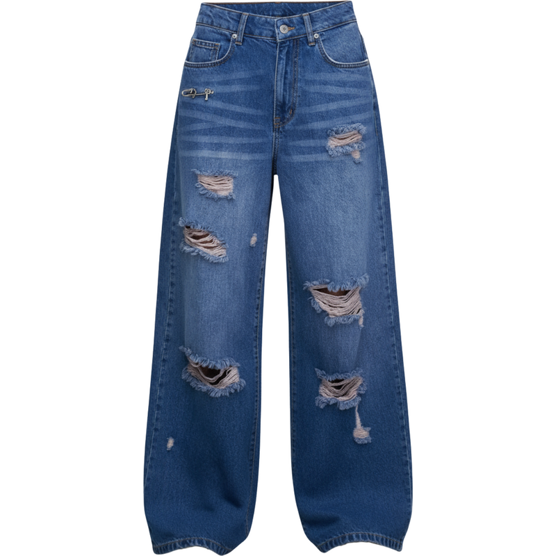 #VDR Distressed Blue džíny 109589681