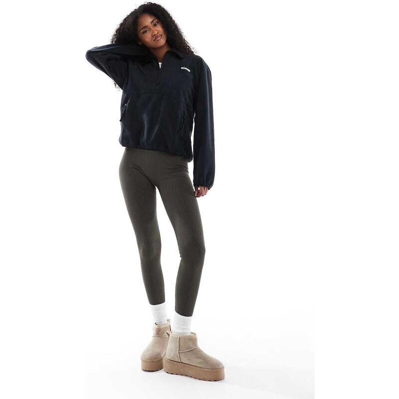 Columbia Sequoia Grove half zip fleece in black