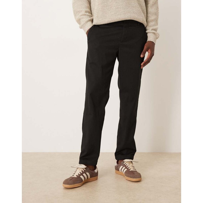 Mango slim fit joggers in charcoal-Grey