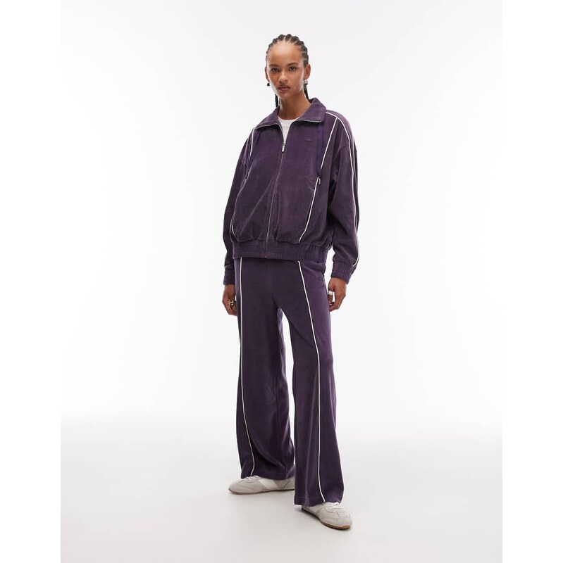 Lacoste co-ord joggers in purple 112070641