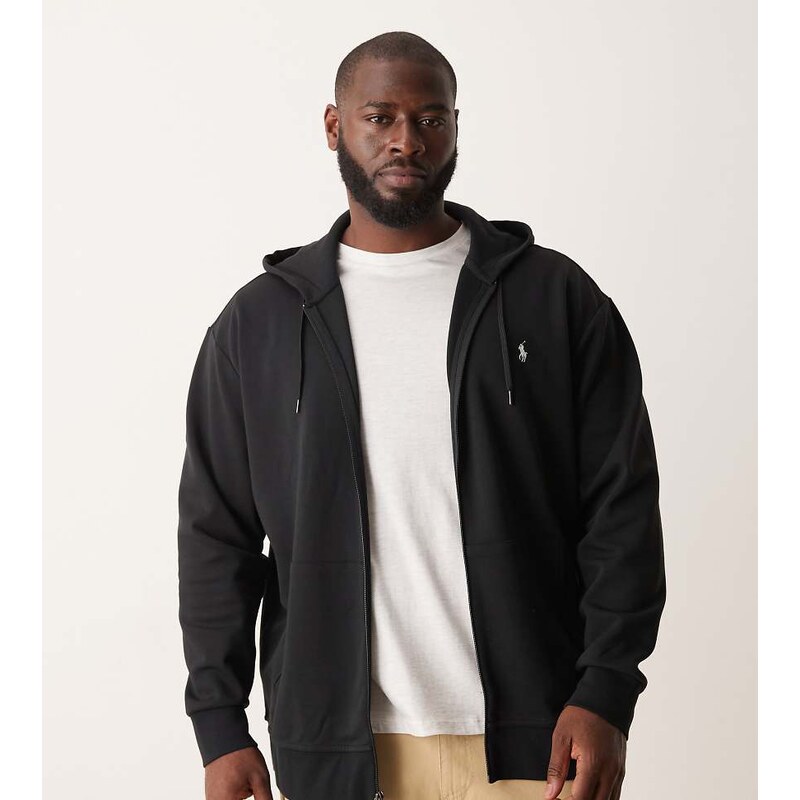 Polo Ralph Lauren Big & Tall icon logo double knit full zip