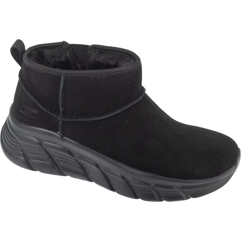 Černé dámské zimní boty Skechers Bobs B Flex Hi - Hi Frost Černá