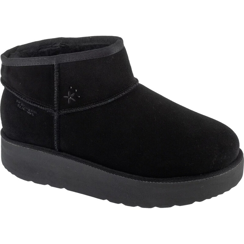 Černé dámské válenky na platformě Skechers Slip-Ins: Keep Cozy 169143 109593669