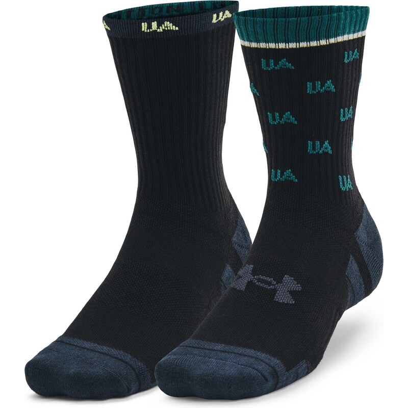 Under Armour Perf Cotton Nov 2pk Mid BLK 109594922