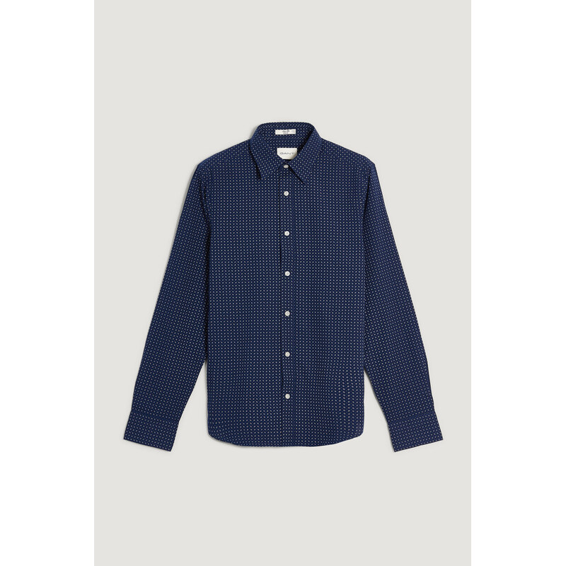 KOŠILE GANT SLIM MICRO PRINT SHIRT CLASSIC BLUE
