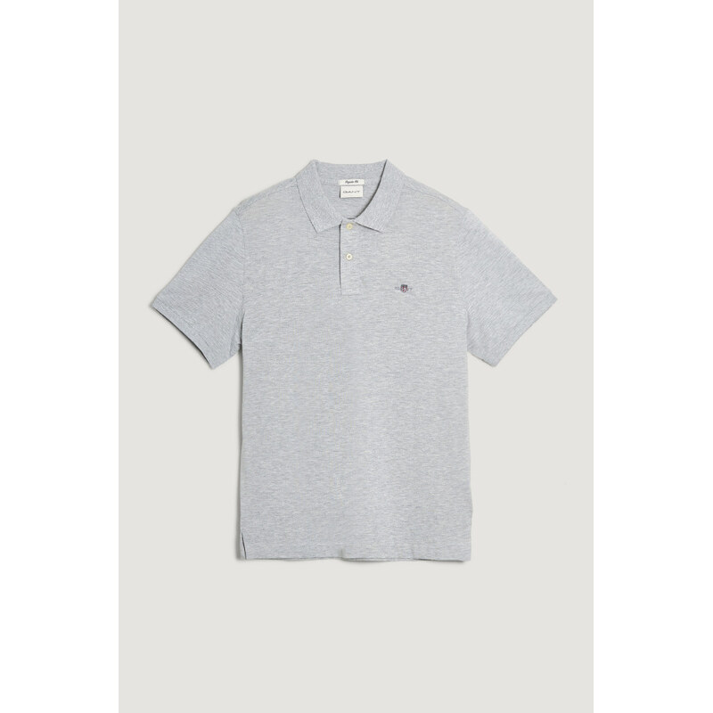 POLOKOŠILE GANT REG SHIELD SS PIQUE POLO CLOUD GREY MELANGE