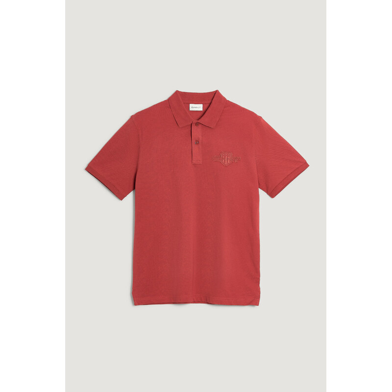 POLOKOŠILE GANT REG TONAL SHIELD SS POLO MODERN RUST