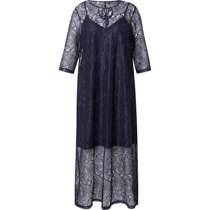 Vero Moda Curve Společenské šaty VMCSIGNA námořnická modř